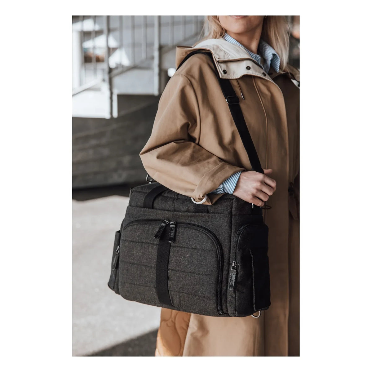 Sebra - On-the-Go Changing Bag | Charcoal Grey