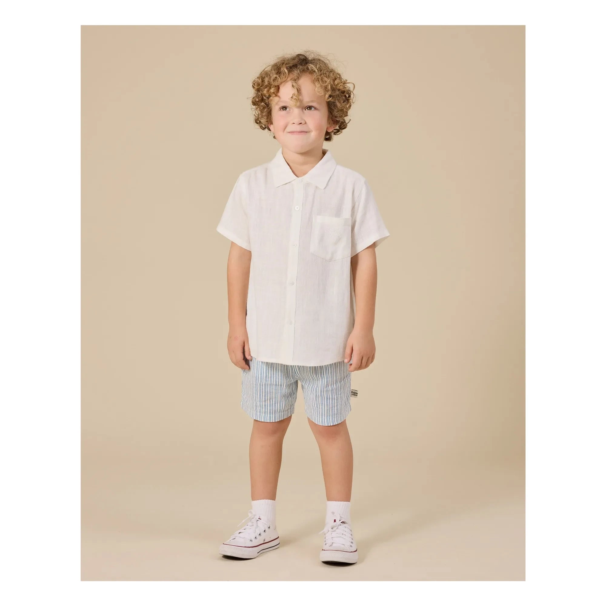 Goldie + Ace - Striped shorts | Blue
