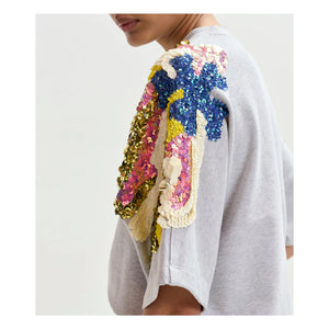Essentiel Antwerp - Sweat Jadda Pamuk İşlemeli | Gri