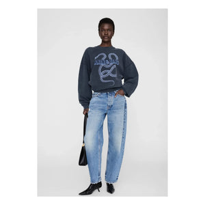 Anine Bing - Harvey Snake Sweatshirt | Black