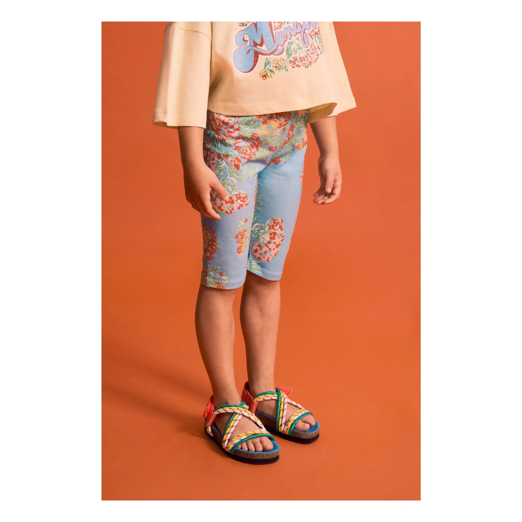 Maison Mangostan - Floral Crop T-Shirt | Pale yellow