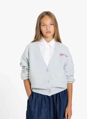Smallable Kid - Alvi Glow Up Wool Cardigan | Light Blue