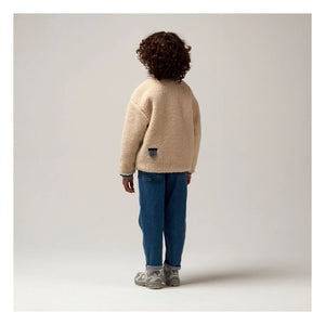 Gosoaky - Sleeping Lion Reversible Sherpa Jacket | Beige