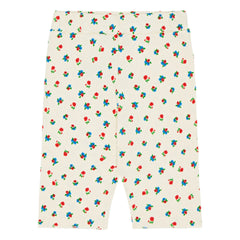 The Campamento - Floral Bicycle Shorts | Ecru