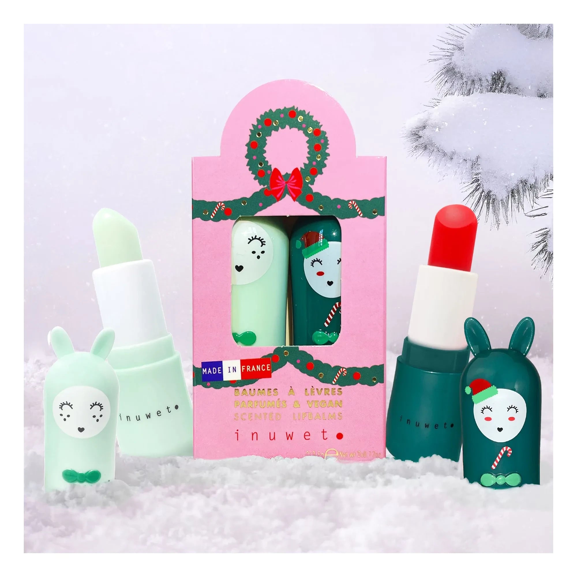 Inuwet - Star Glitter Lip Balm Set - 2 Pieces