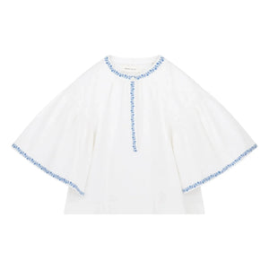 Skall Studio - Bonne Cotton Blouse | White
