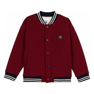 Petit Bateau - Teddy Warm Coat | Burgundy
