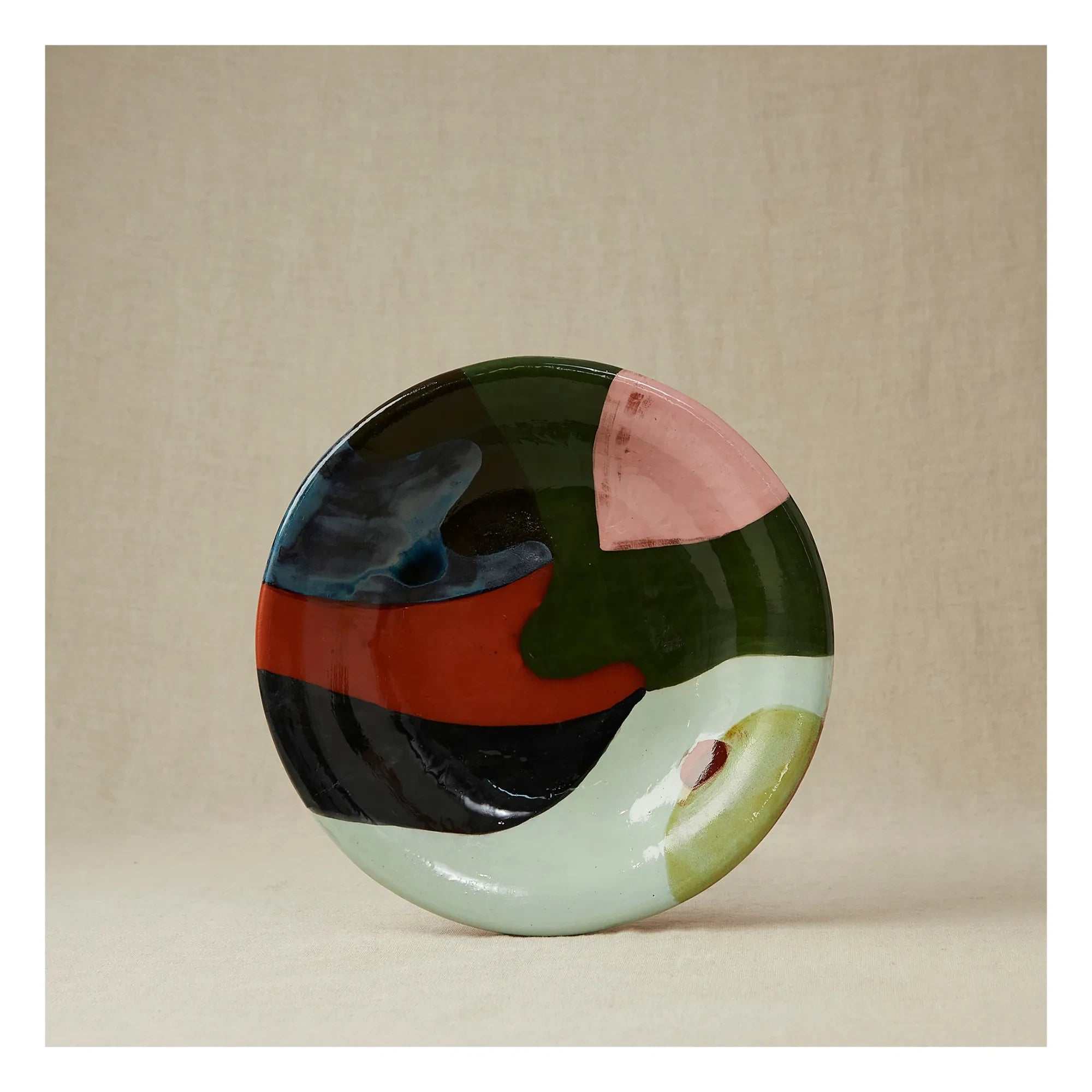 Rosi Mistou - Terracotta Salad Bowl | Navy Blue