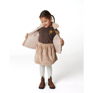 Copenhagen Colors - Organic Cotton Corduroy Skirt | Beige