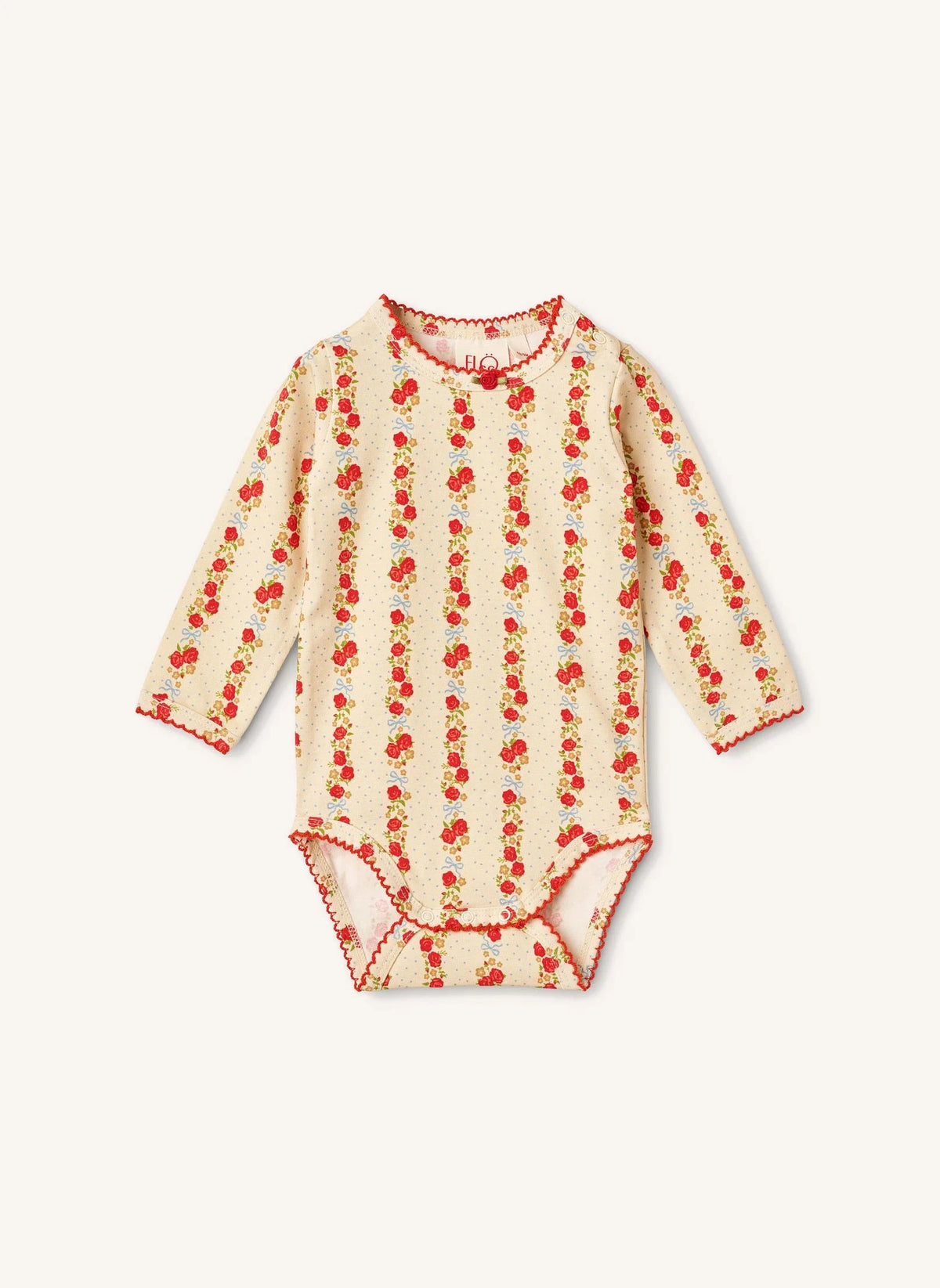 Flöss - Floral Print Bodysuit | Beige