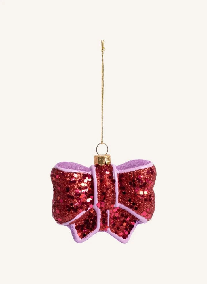 &Klevering - Christmas Decoration Bow | Pink