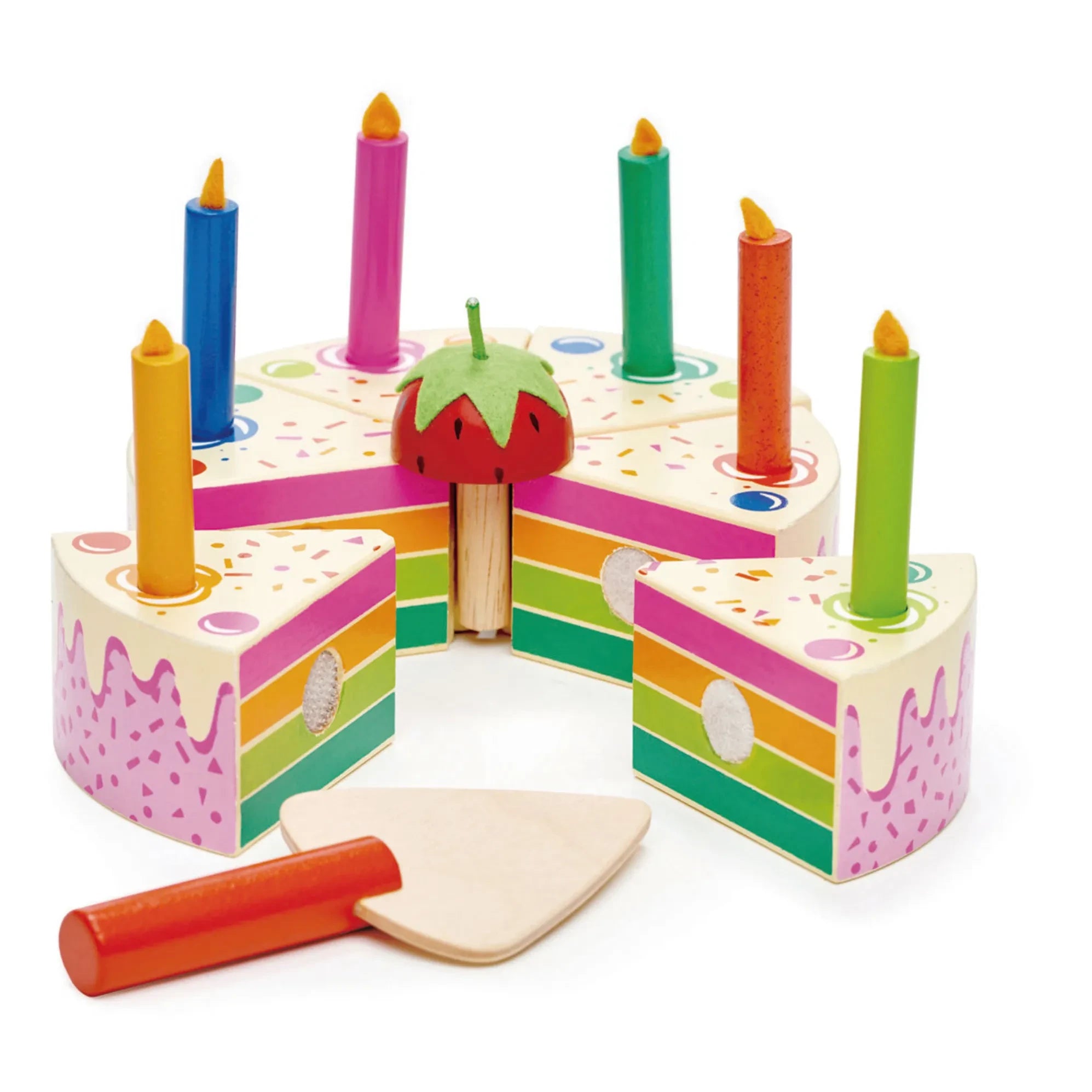 Tender Leaf Toys - Wooden Rainbow Birthday Cake