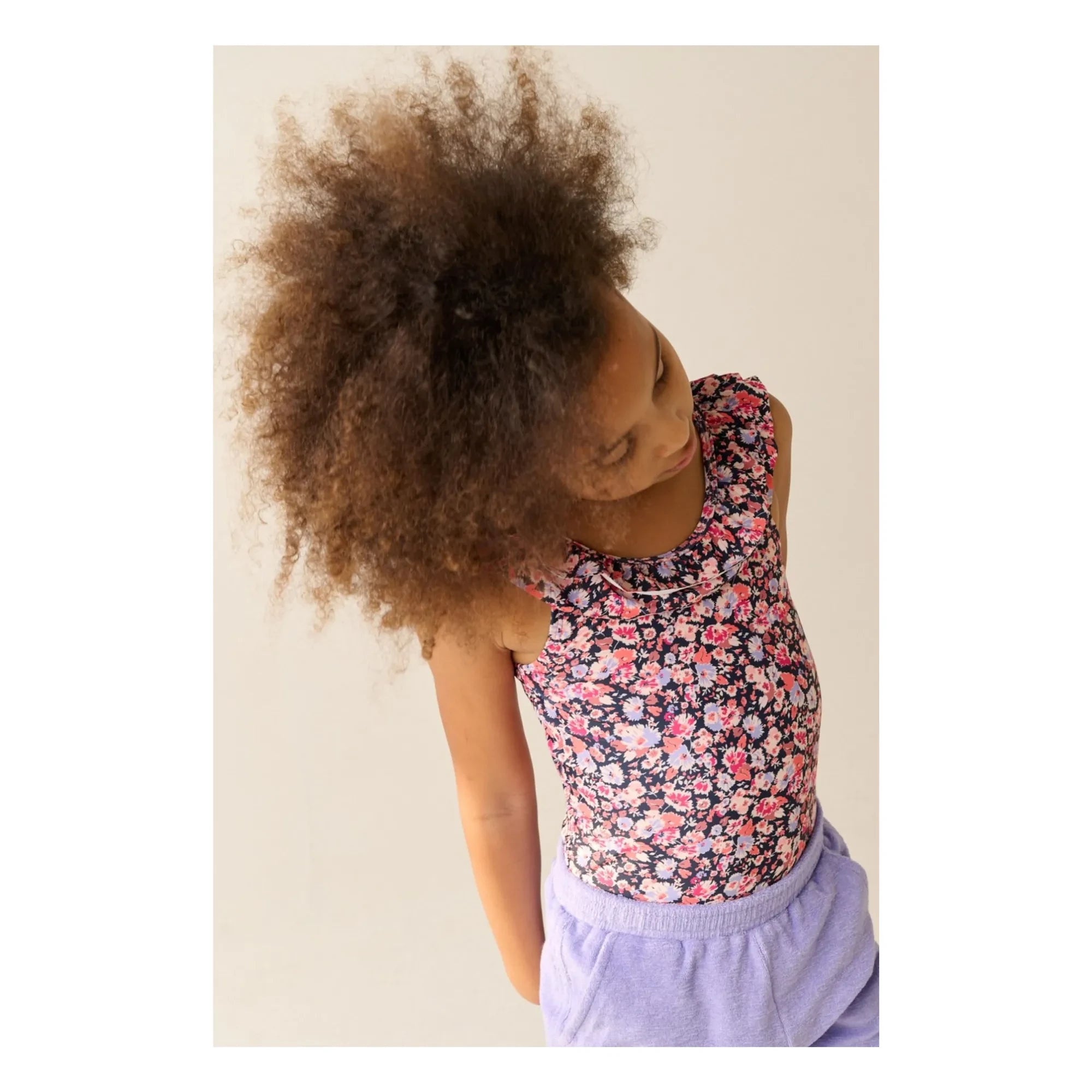 Tumble N'Dry - Teresina Floral Ruffle Swimsuit Recycled Fibres | Pink