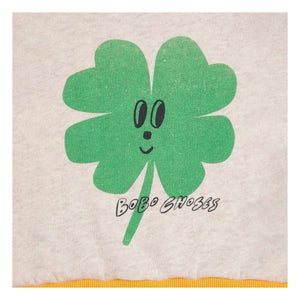 Bobo Choses - Color Block Clover Organic Cotton Sweatshirt | Beige
