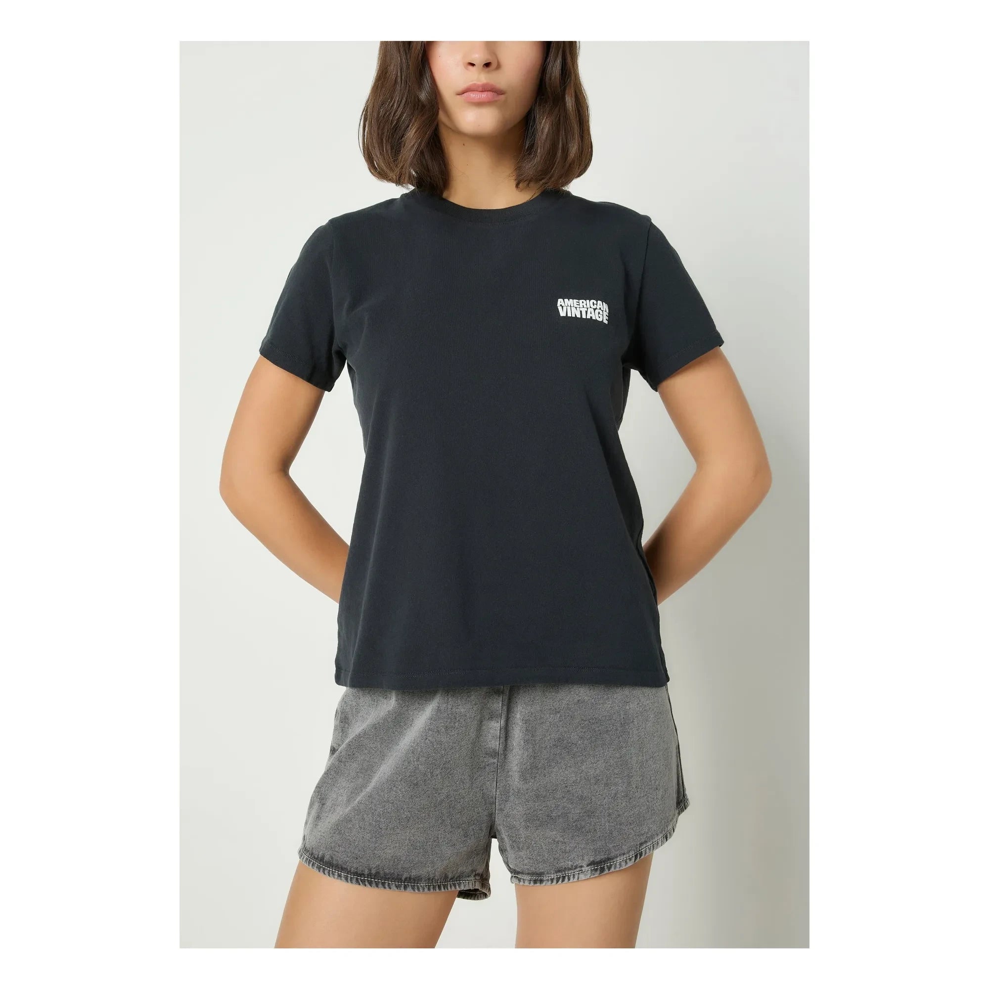 American Vintage - Ykobow Cotton T-Shirt | Black