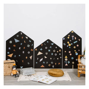 Ferflex - "My City" 21 Geometric Shape Magnetic Board