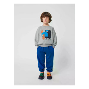 Bobo Choses - Sweat Dog Organik Pamuk | Gri melanj
