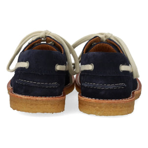 Angulus - Dock Leather Boat Shoes | Navy Blue