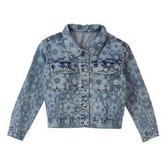 Fabula - Floral Denim Jacket | Light Blue