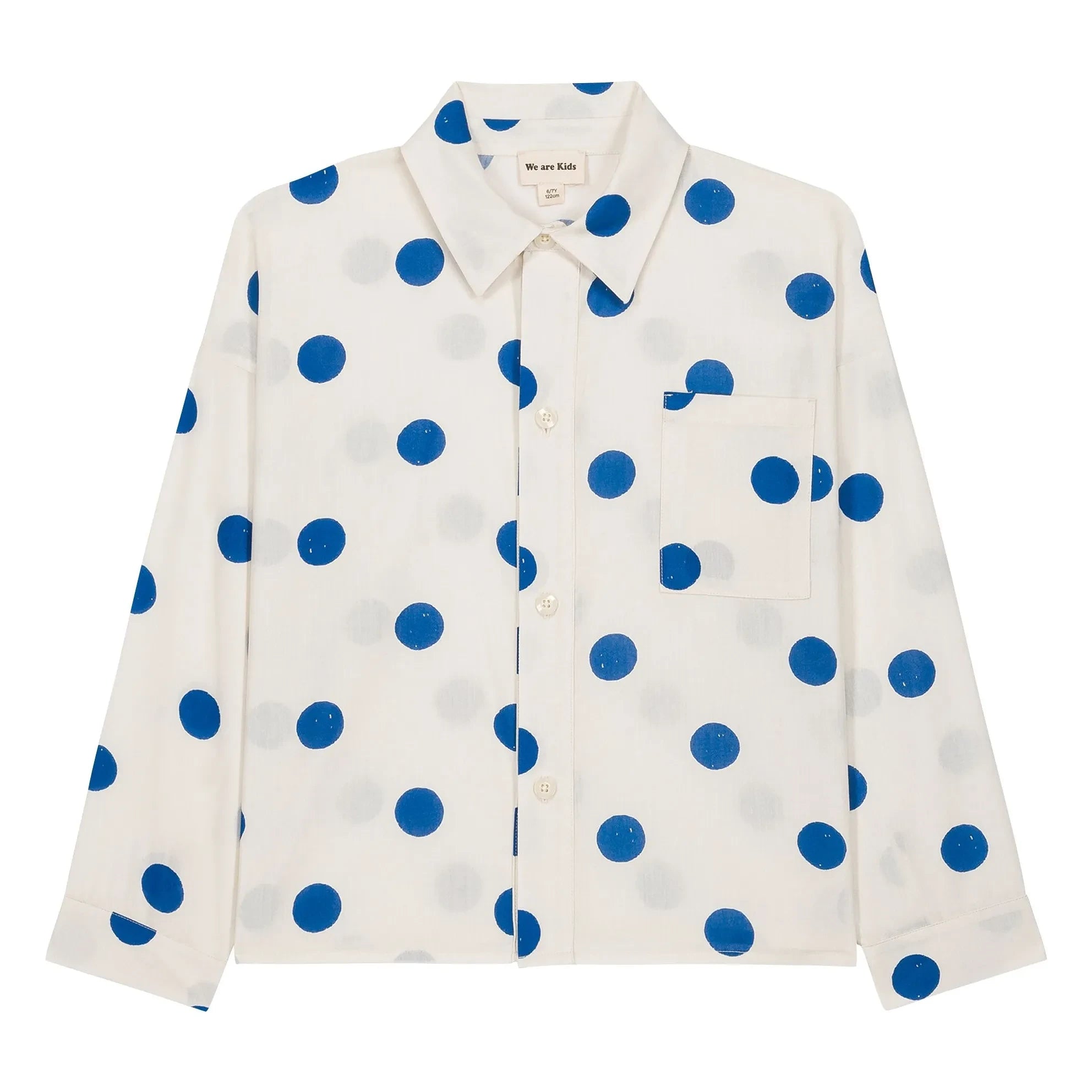 We Are Kids - Aurel organic cotton polka dot shirt | White