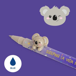 Legami - "Sleeping la Vida Loca" Koala Animal Figurine with Pen - Cute Friends