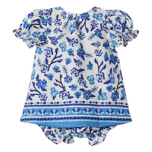 Fabula - Jardin de Fleurs Romper | Blue