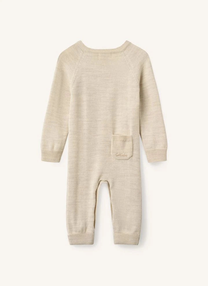 Copenhagen Colors - Organic Cotton Buttoned Romper | Cream