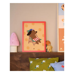 Ma petite vie - Chien Sun Poster | Yellow
