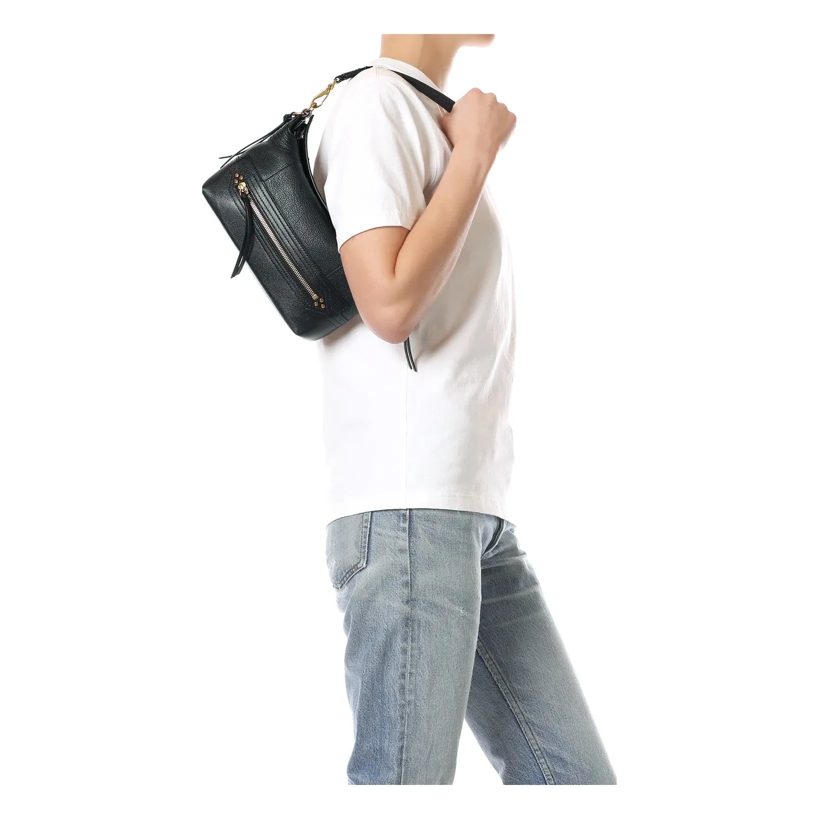 Jérôme Dreyfuss - Lucky Hobo Small Bag Buffalo | Siyah