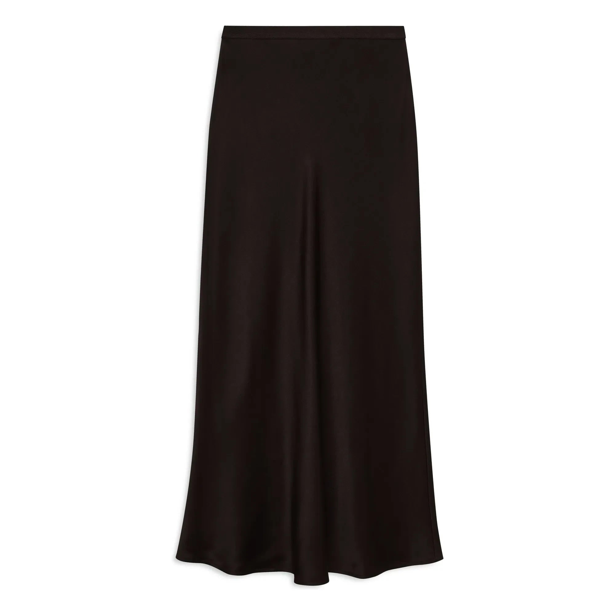 Anine Bing - Silk Stick Skirt | Dark Brown