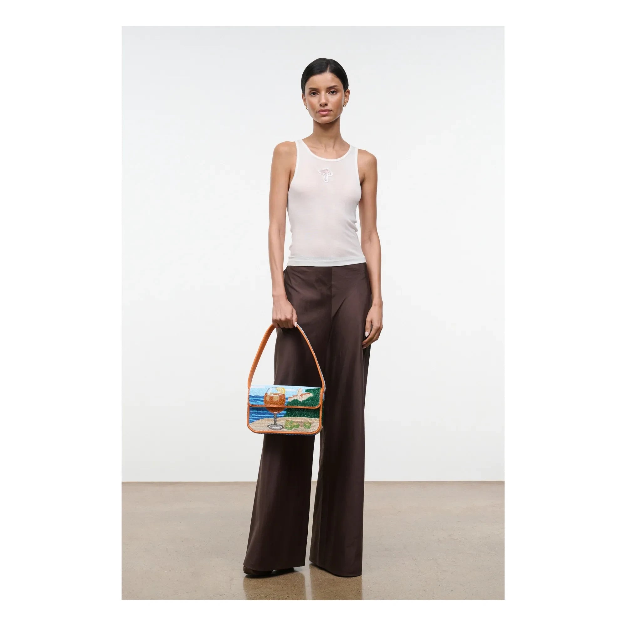 Staud - Tommy Beaded Bag | Sunset