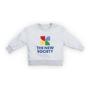 the new society - TNS Logo Sweatshirt | Grey Melange