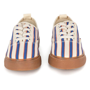 Bobo Choses - Striped Lace-Up Sneakers | Blue
