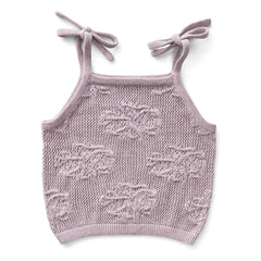 Soor Ploom - June Flowers Organic Cotton Tank Top | Lilac