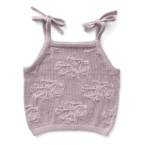 Soor Ploom - June Flowers Organic Cotton Tank Top | Lilac