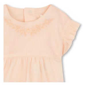 Chloé - Organic Cotton Blouse and Bloomer Set | Dust Pink