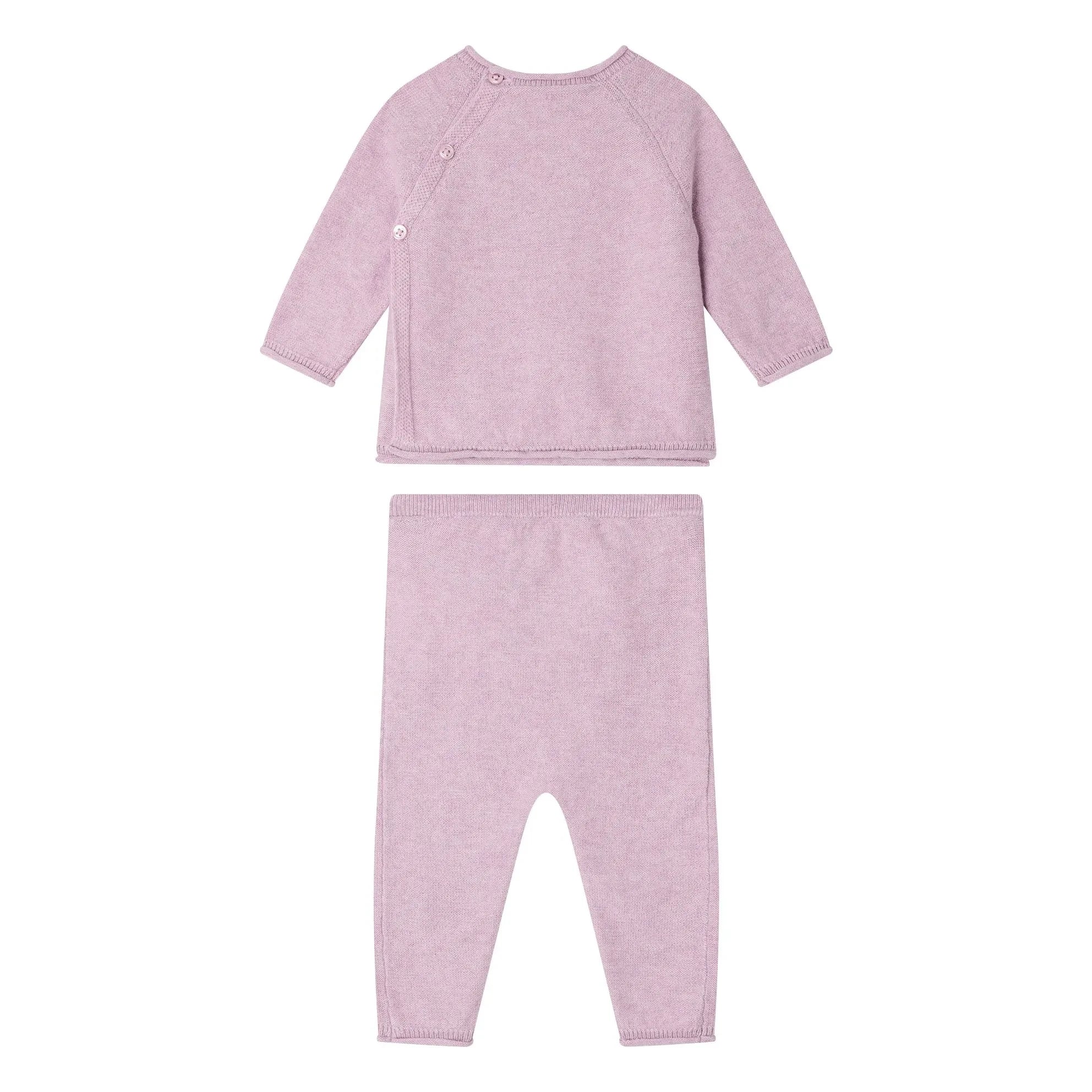 Bonpoint - Loana Organic Cotton Knit T-Shirt and Leggings Set | Lavender
