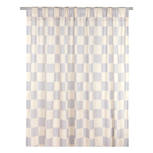 Nobodinoz - Wendy Striped Cotton Voile Curtain | Blue