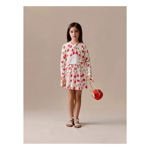 Bonpoint - Suzon Kirazlar skirt Organic cotton | White