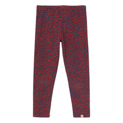 Cozmo - Organic Cotton Leopard Leggings | Red