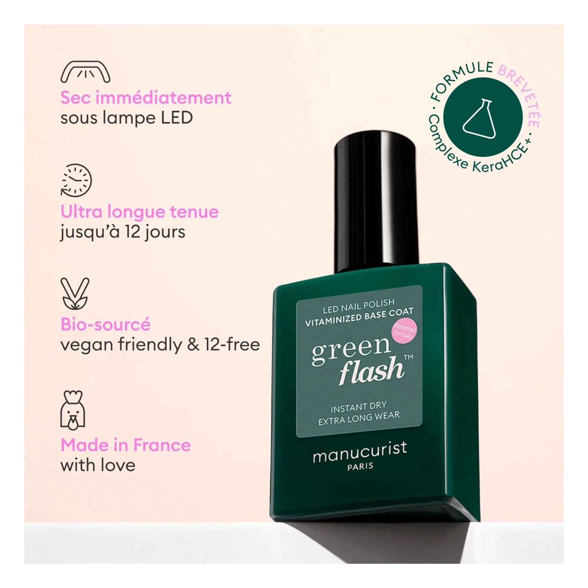 Manucurist - Green Flash Vitamin Base Coat - 15 ml