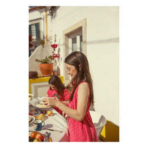 Piupiuchick - Organic Cotton Heart Dress Towel | Fuchsia