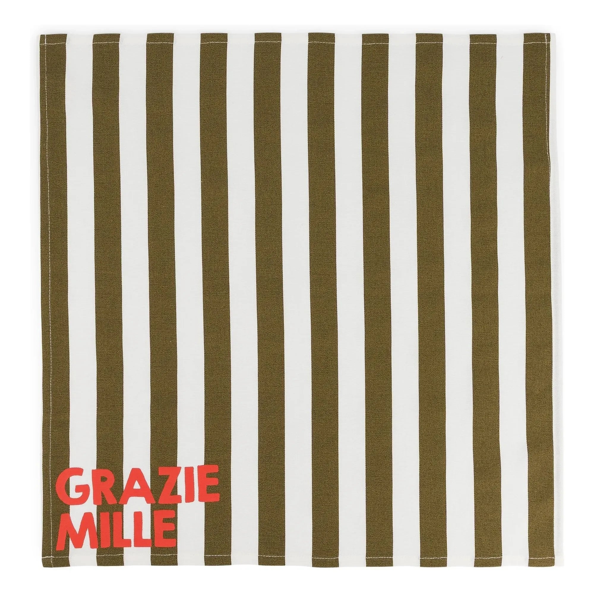 Rose in April - Josephine Grazie Mille Napkins - 2-Pack | Khaki
