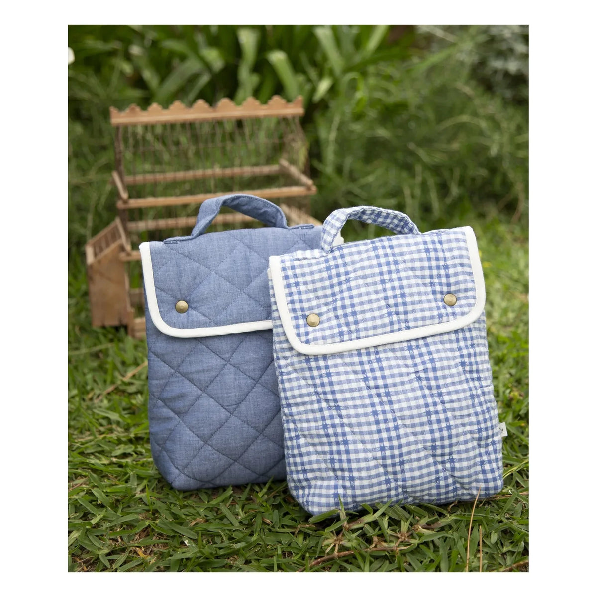 Editions Aimable - Simone snack bag | Blue Chambray