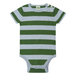 FUB - Striped Organic Cotton Bodysuit | Green