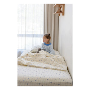 Soft Spot - Elastic sheet made of organic cotton with Blueberries