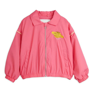 Mini Rodini - Recycled Fiber Bomber Jacket | Pink