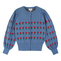 Emile et Ida - Organic Cotton Jacquard Cardigan | Nuage
