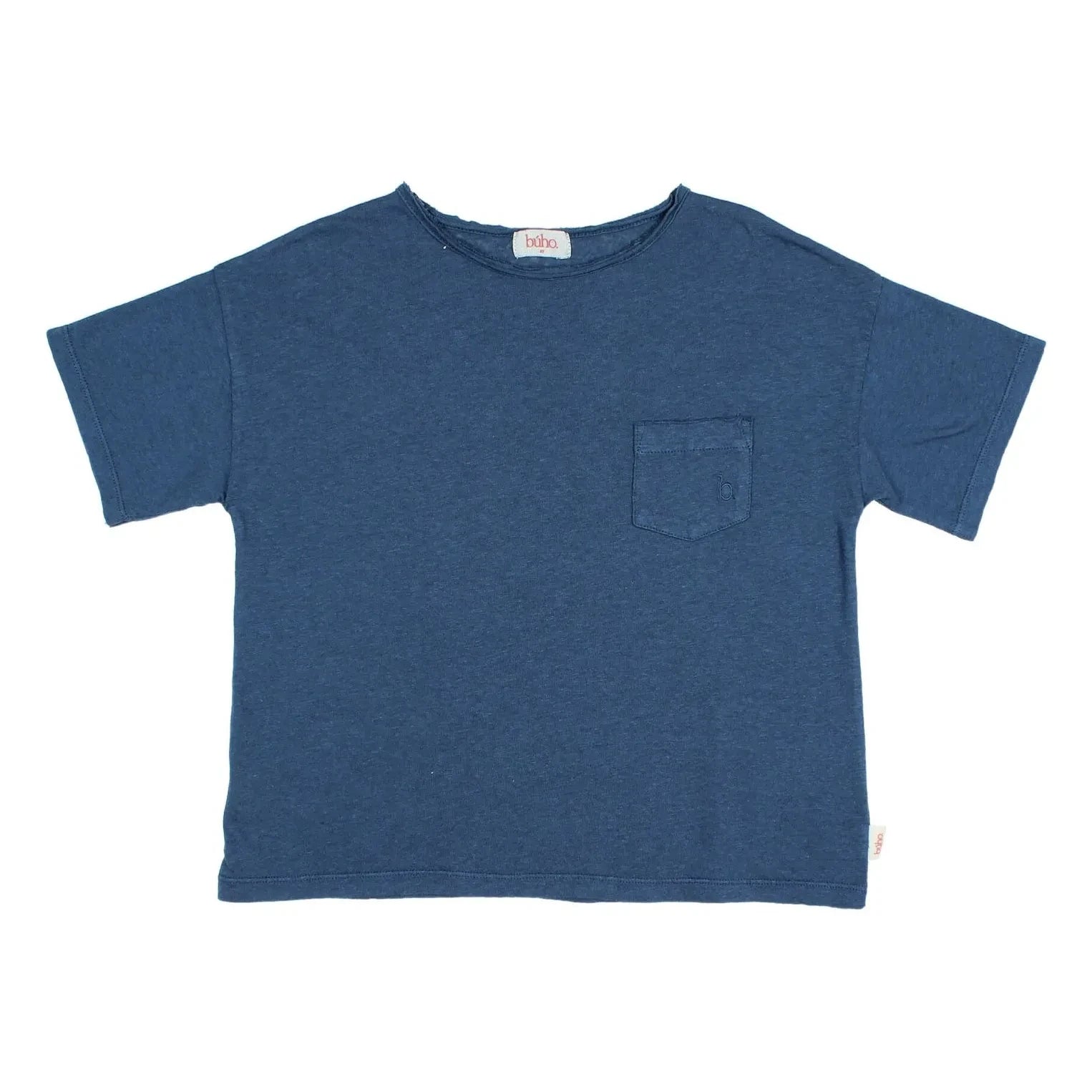 Búho - Linen Pocket T-Shirt | Navy