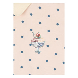 Konges Sløjd - Polka Dot Sweat Polo | Light Pink